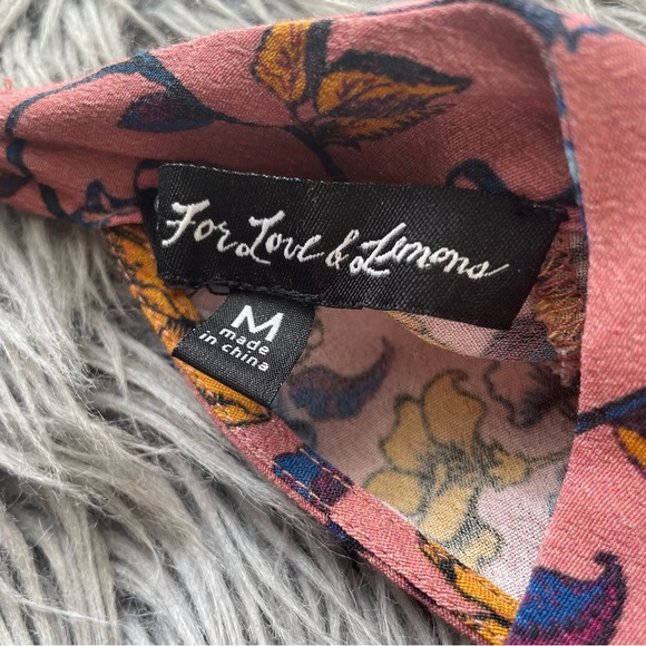 FOR LOVE AND LEMONS open back long sleeve floral dress - Picture 6 of 9